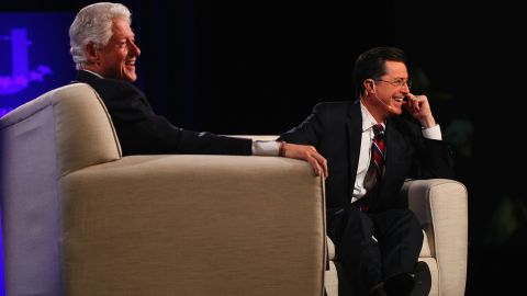 Stephen Colbert convinced former president Bill Clinton to start a Twitter account.