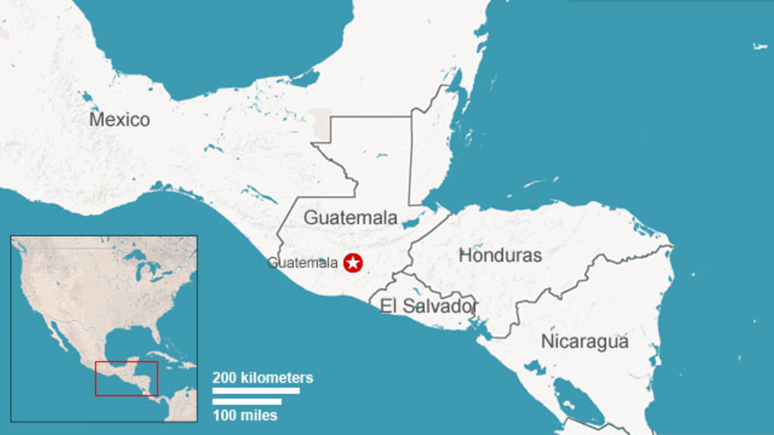 Map: Guatemala