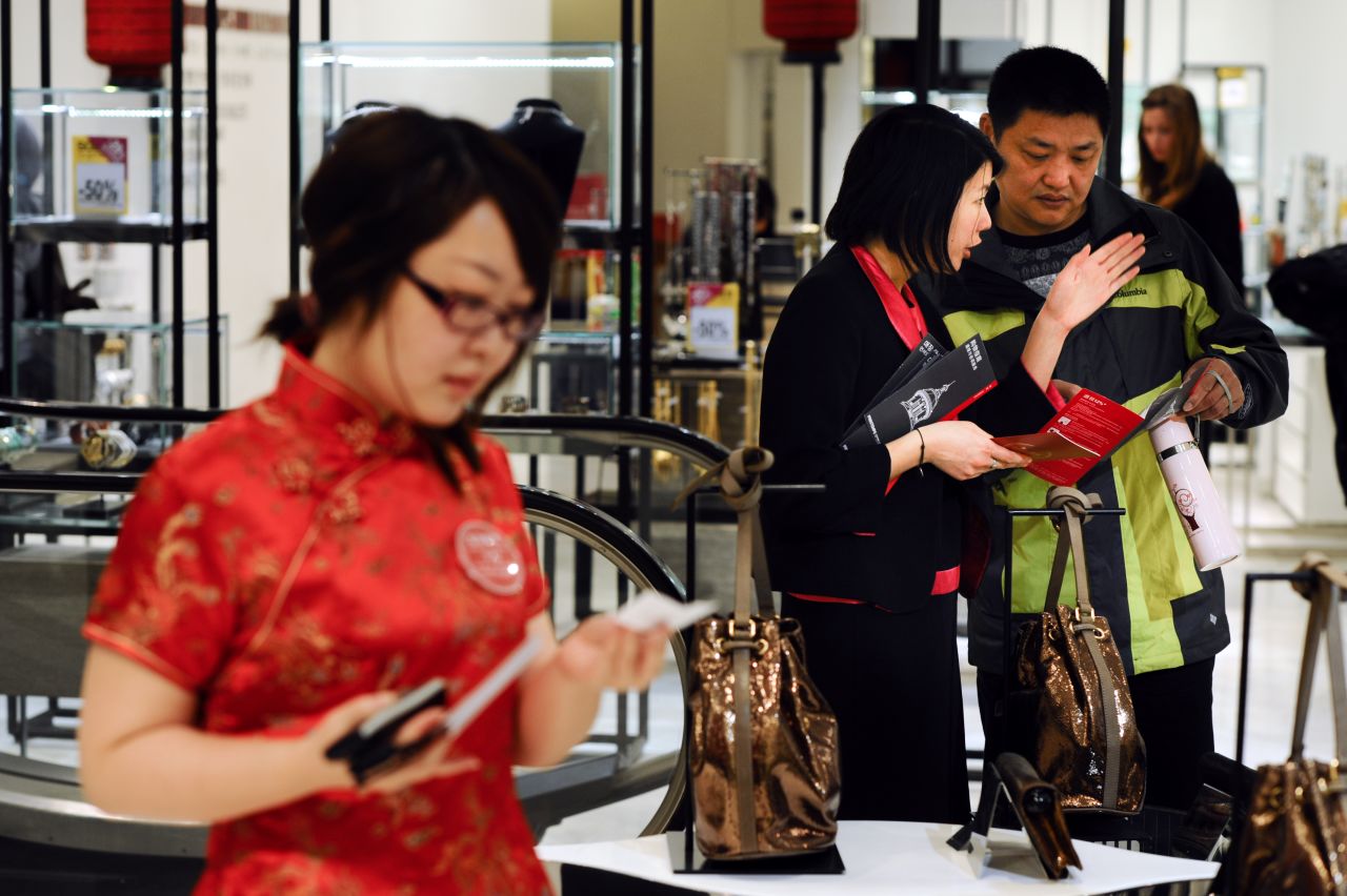 International travel industry sectors are attempting to adapt offerings to cater to Chinese tourists. Chinese-speaking shop assistants are a common sight at luxury department stores in Paris now.