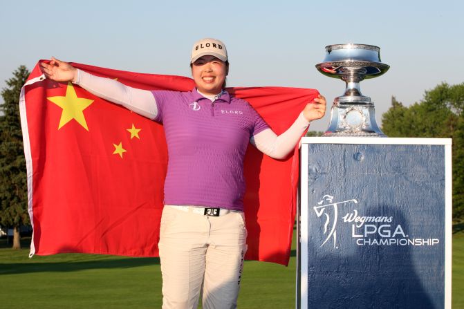 Feng Shanshan also made history in 2012 when she became the first Chinese golfer -- either male or female -- to win a major. The 23-year-old, the highest-ranked Chinese player in the world, won by two strokes in the United States to win the LPGA Championship.