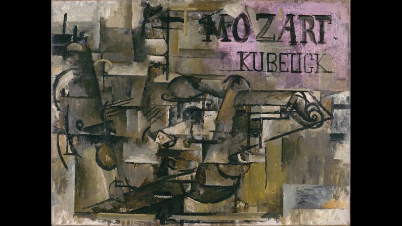 "The Violin [Mozart/Kubelick]" by Georges Braque, early spring 1912.