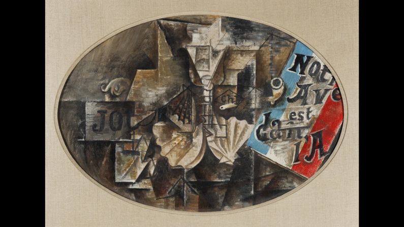 "The Scallop Shell" by Pablo Picasso, May 1912.