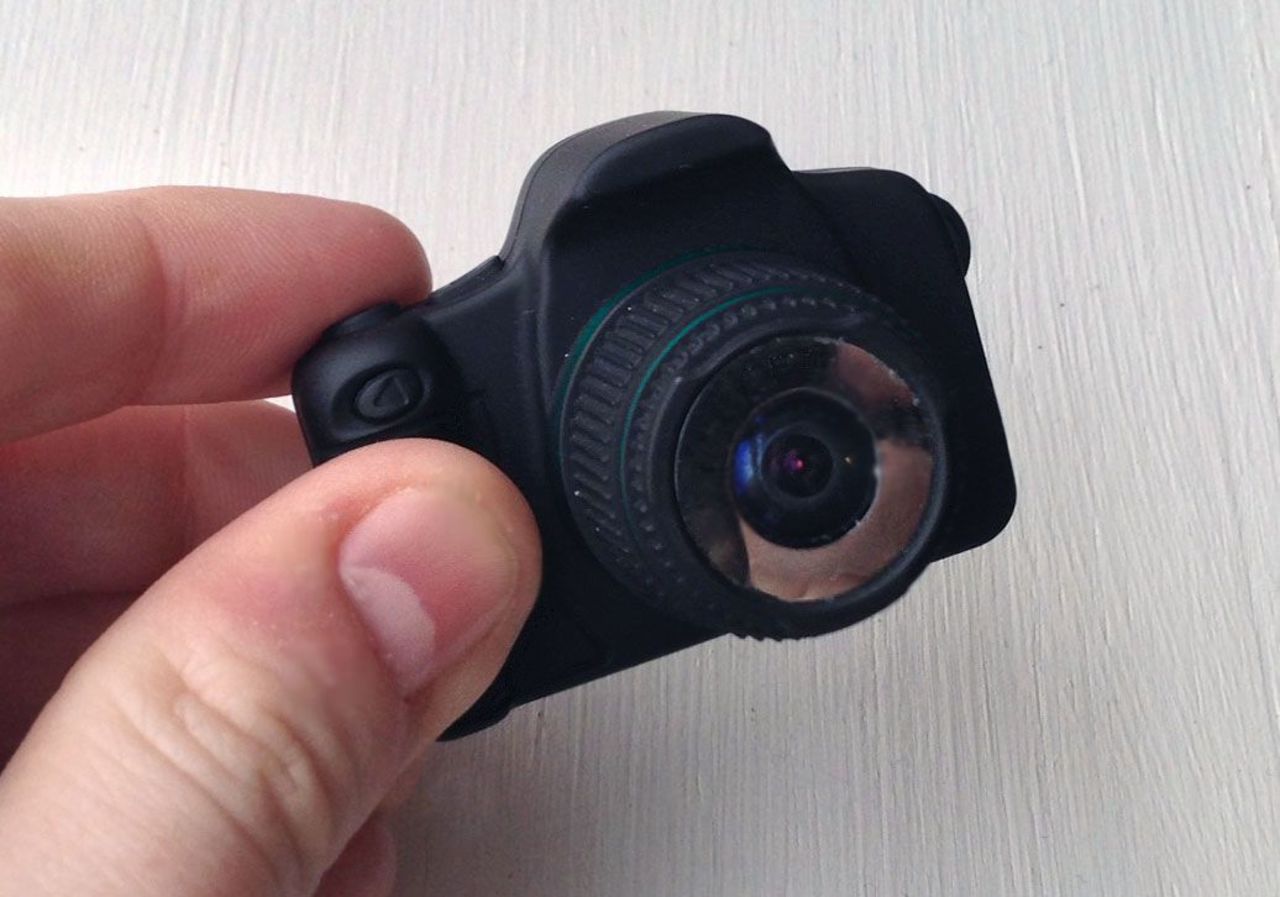 The Little Cyclops camera may be as small as average adult thumb, but it has powerful features, including a timelapse mode, 12 megapixel resolution and HD video recording capabilities.