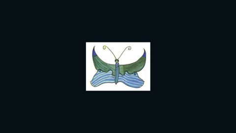 A butterfly Christina drew at school is the symbol of her memorial foundation