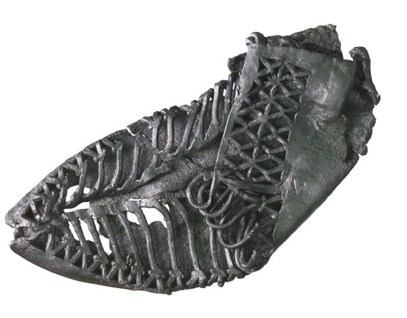 Carbatina de cuero romana (un zapato). 