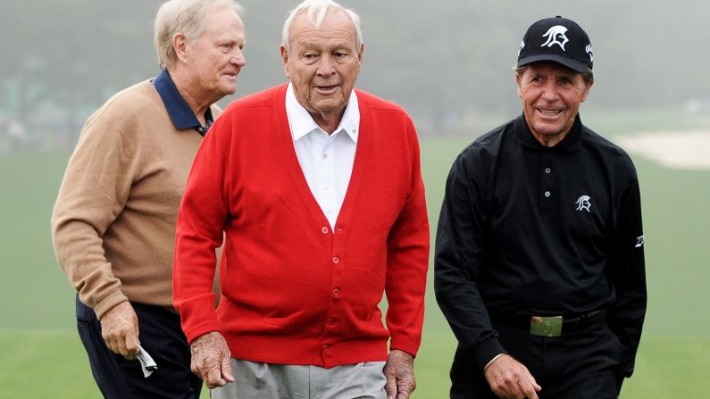 Nicklaus, Palmer and Player have been given the accolade of 'honorary starters' at the U.S. Masters at Augusta.