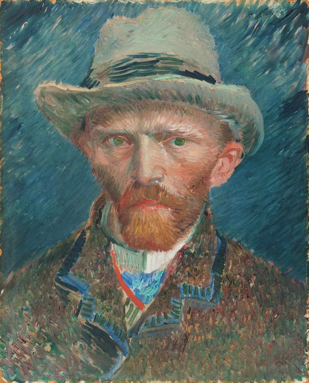 The museum's collection of one million objects, some 8,000 of which are on display at any one time, span 800 years, from the Middle Ages to modern artist Piet Mondrian, and including this 1887 self portrait by Vincent Van Gogh.