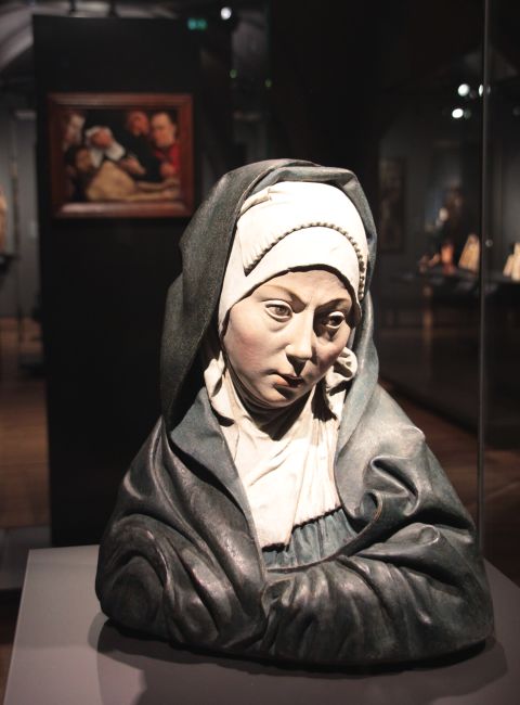  This painted terracotta statue of the "Mater Dolorosa," or "Our Lady of Sorrows" (c.1500-1510) is among the new acquisitions collected while the museum was closed to visitors.