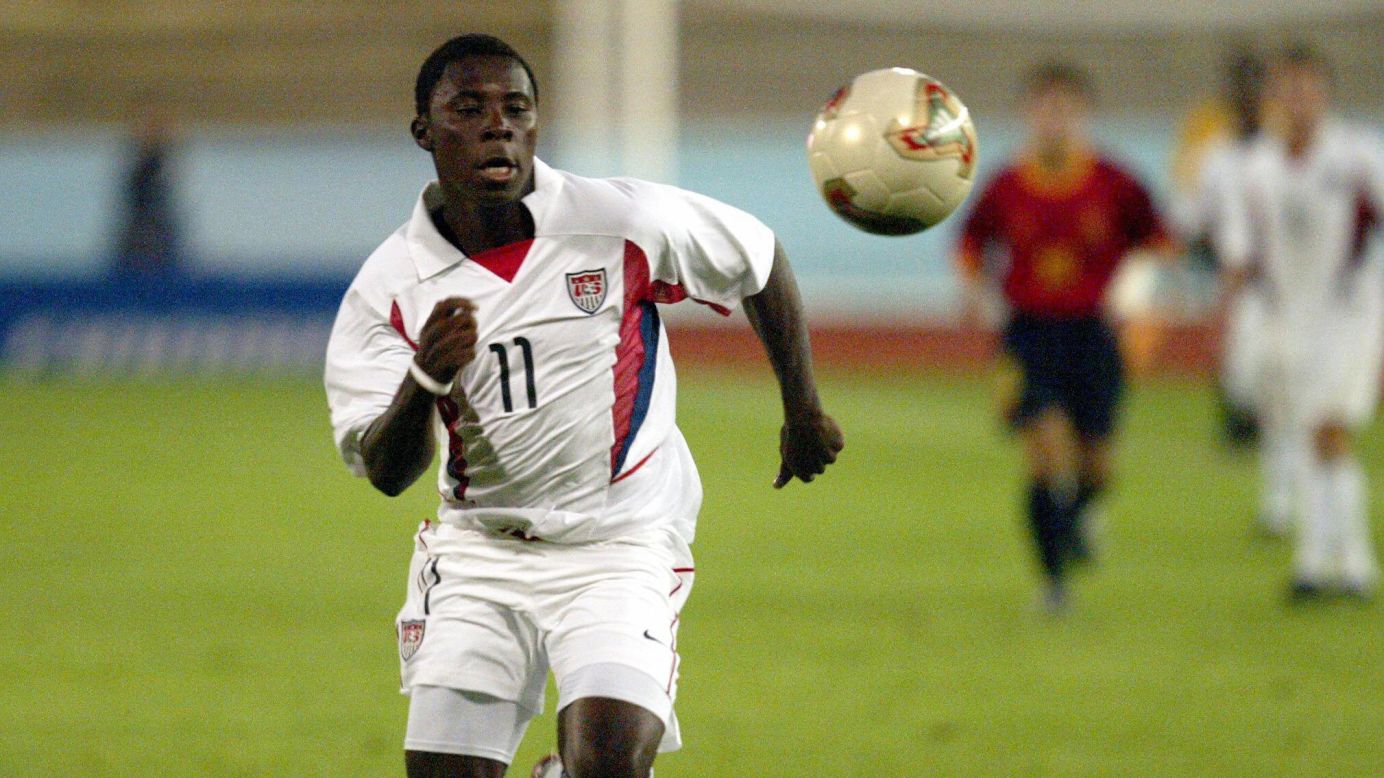 In 2004, at age 14, Freddy Adu became the youngest athlete to appear in a Major League Soccer game. Two weeks after his first appearance, Adu became the youngest athlete to score a goal in MLS.