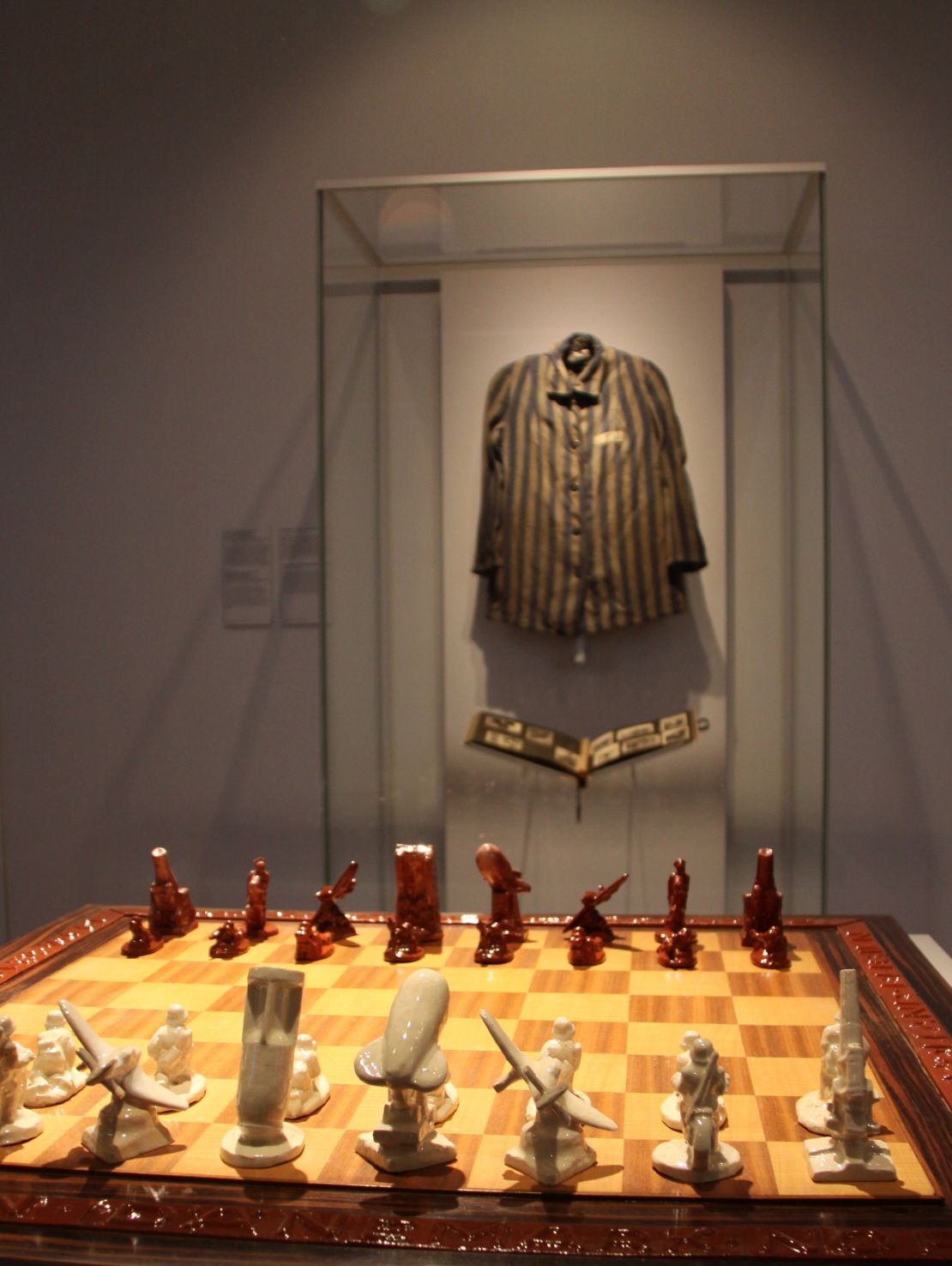 This grisly chess set was a gift from leading Nazi Heinrich Himmler to Anton Mussert, a senior figure in the Dutch National Socialist party.