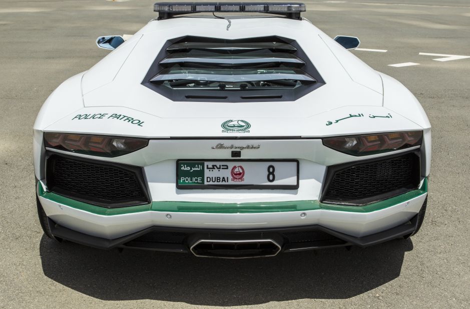 The addition of the green and white Italian sports car, which has a special '8' numberplate, was announced via the Dubai Police Twitter account, <a href="https://twitter.com/DubaiPoliceHQ/status/321996652095369218/photo/1" target="_blank" target="_blank">@DubaiPolice HQ</a>.