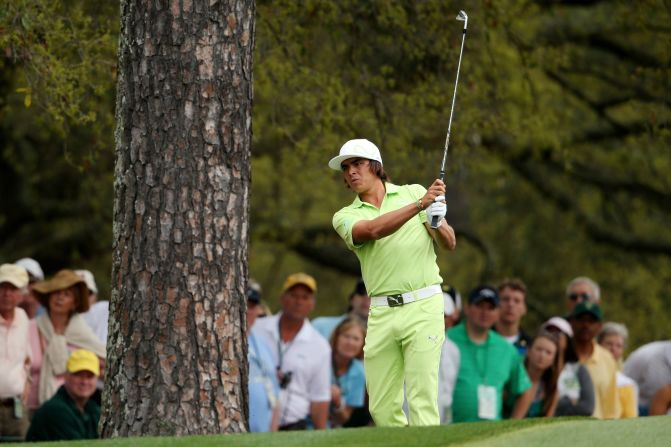 You'd be hard-pressed to miss Rickie Fowler on the course in his neon threads. His outfits are color-coordinated, from flat-bill cap to footwear, as seen here during the <a href="index.php?page=&url=http%3A%2F%2Fbleacherreport.com%2Farticles%2F1601544-rickie-fowlers-outfit-steals-day-1-spotlight-at-2013-masters" target="_blank" target="_blank">first round of the 2013 Masters</a>. Fowler is an official sponsor of the sportswear line Puma.