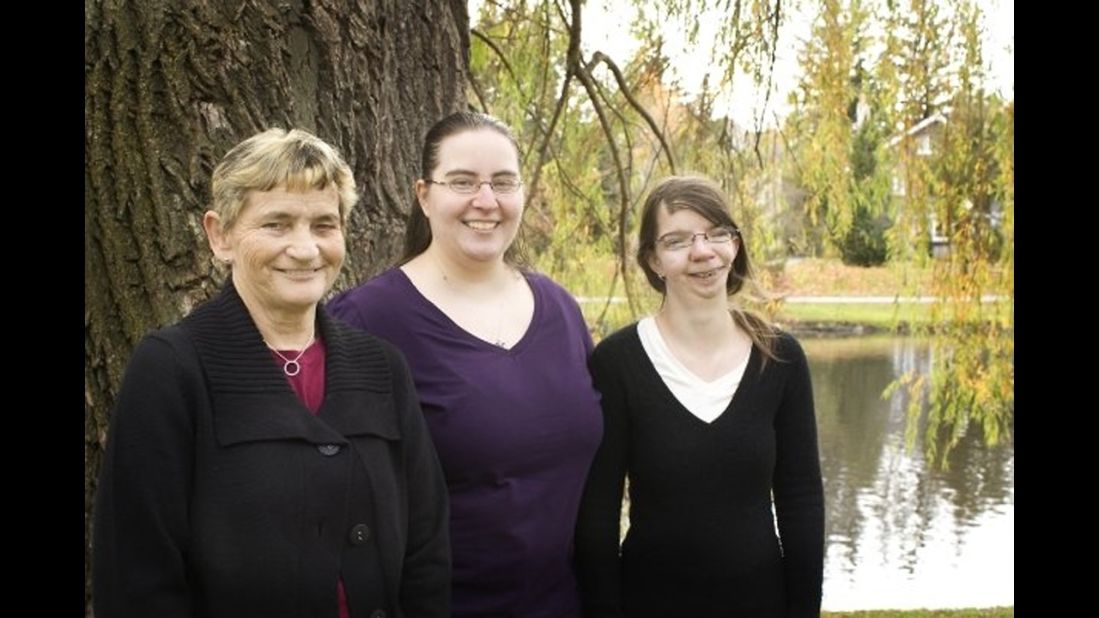 Loker, her mother and her sister, Crystal Loker.