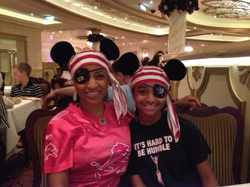 Dana Simone Stovall of Aurora, Illinois, felt truly blessed to take her family on a <a href="http://ireport.cnn.com/docs/DOC-954631">Disney cruise</a> last year. To her, "Disney and the mouse ears symbolize excellence, perfection and a true commitment to making 'magical' life moments." A bank examiner, Stovall attends the company's Disney Institute ever year. The program teaches "leadership, management excellence, and customer service in the way each one of their (Disney theme park) cast members personify it every day."