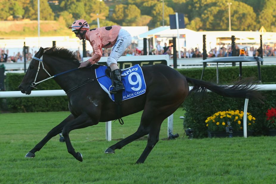 The world's top-rated race horse, worth almost $8 million in prize money, bowed out after claiming her 25th victory at Sydney's TJ Stakes Day on Saturday. 