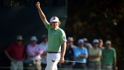 Brandt Snedeker of the United States waves during the third round of the 77th Masters golf tournament at Augusta National Golf Club on Saturday, April 13, in Augusta, Georgia. Click through to see all the shots from the third day and look back at the second round.