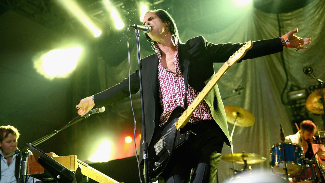 Nick Cave performs on Day One of the festival.