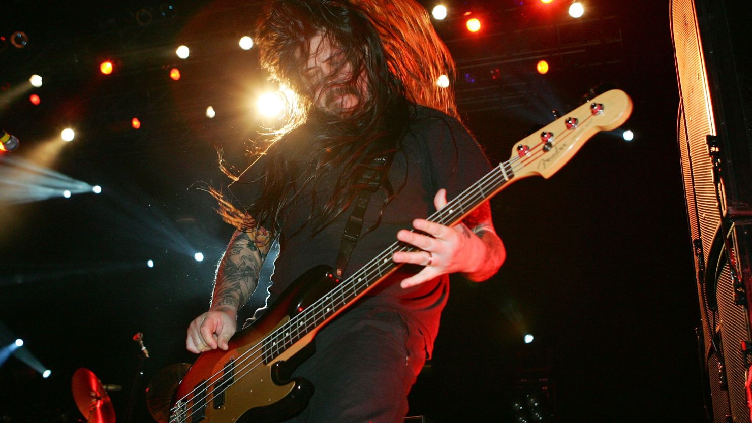 Chi Cheng of the Deftones performs on November 11, 2006, in Las Vegas.