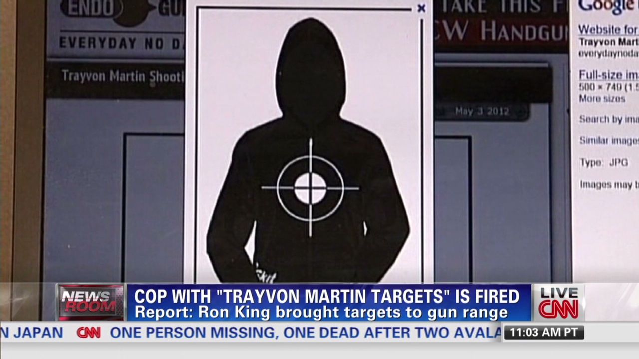 trayvon martin shooting targets