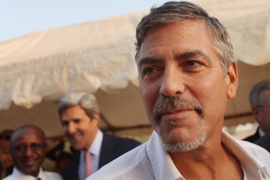 George Clooney attends the independence referendum vote in Juba, South Sudan, in January 2011. Clooney is co-founder of the Satellite Sentinel Project, which uses satellite imagery to watch for aerial attacks and troop movements in Sudan and South Sudan.