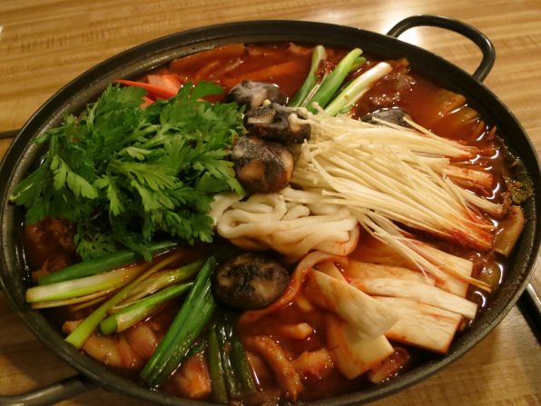 Mae Uhn Tang (spicy fish stew) at Dong Il Jang restaurant in Los Angeles' Koreatown. Anthony Bourdain visits the neighborhood in the new show "Parts Unknown."