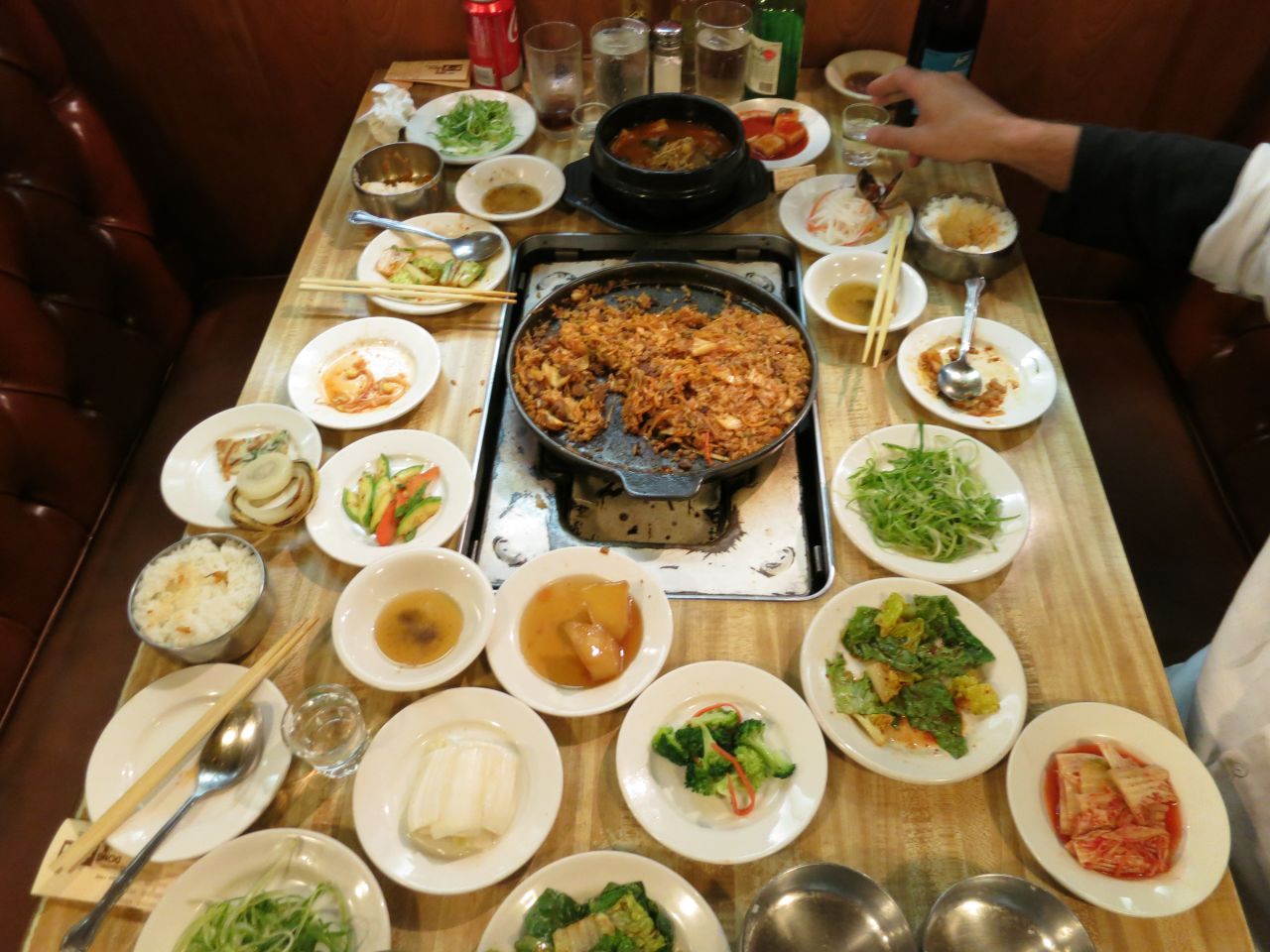 Dong Il Jang is also known for its kimchi fried rice, made in the pan after the roast gui has been cooked.