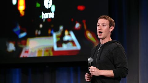 Facebook CEO Mark Zuckerberg in April announces a new product for Android called Facebook Home. 
