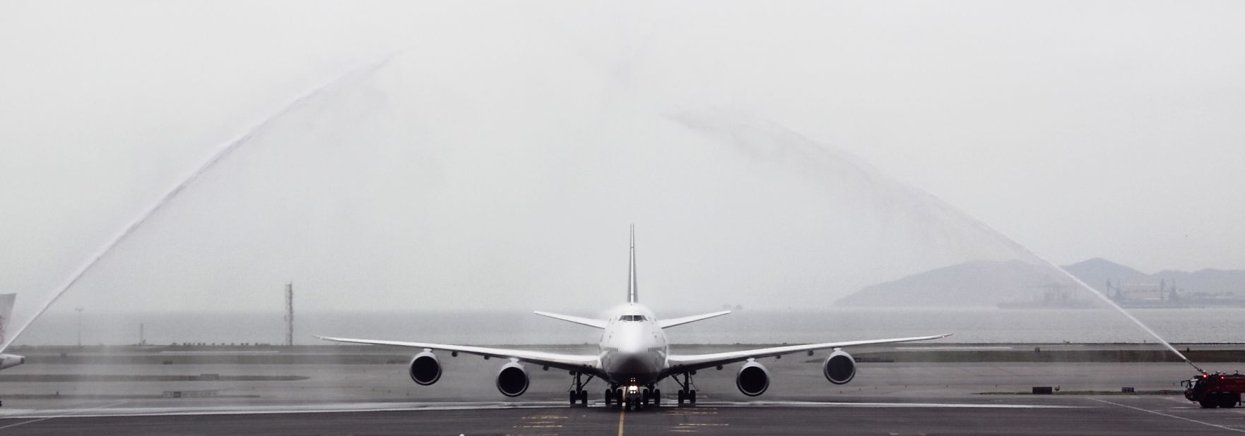 Water cannons greet the arrival of the first 747-8 Intercontinental to Hong Kong in April. The latest version of the fabled jumbo jet, the 747-8 Intercontinental rolled out last year and is currently being built at a rate of two per month. Each 747-8 is made up of about 6 million parts and has a list price of $351.4 million.