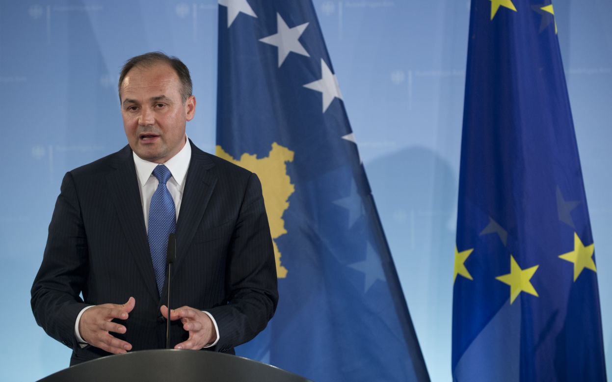 Kosovo's foreign minister, Enver Hoxhaj, expressed sympathy for the victims of the Boston explosions following talks with German Foreign Minister Guido Westerwelle in Berlin on Tuesday.
