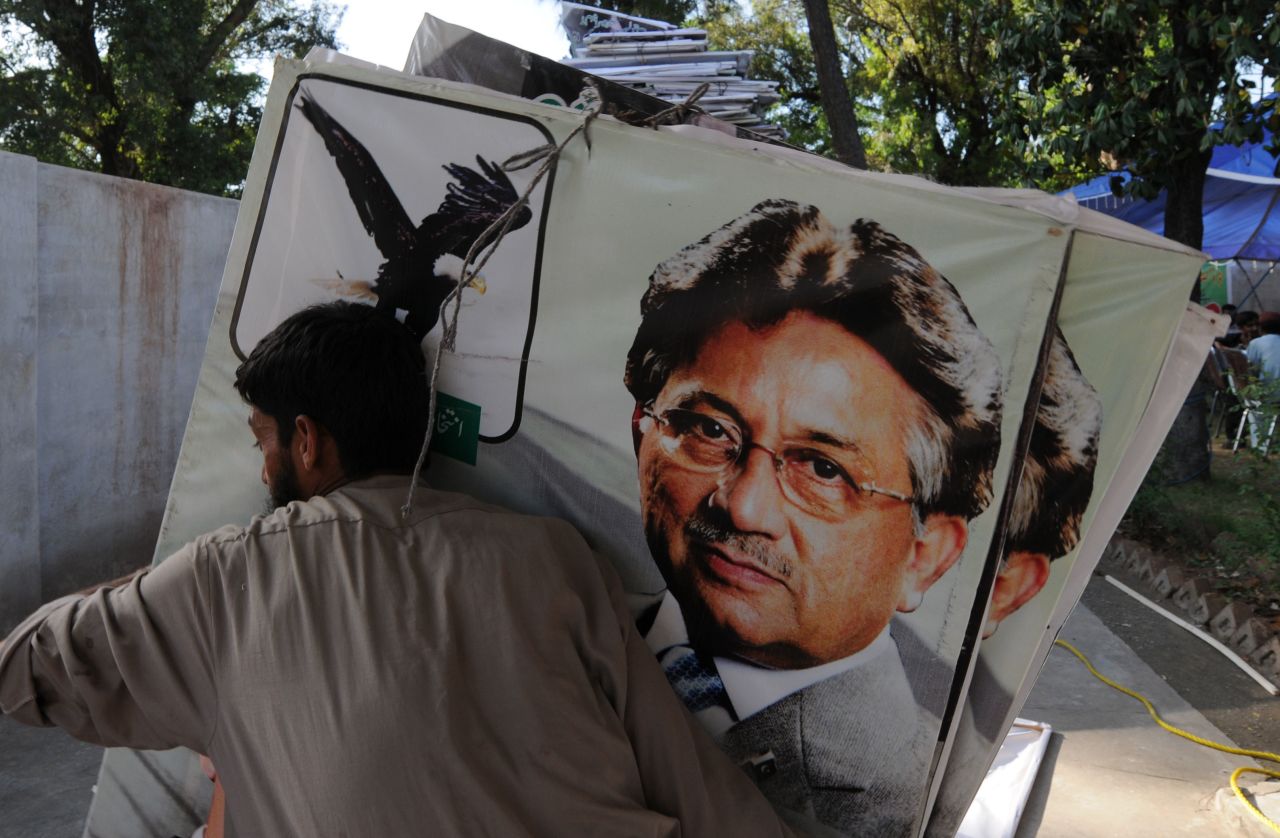 Former president Pervez Musharraf announced plans to run in the elections after returning from exile last month, but was disqualified from the race amid claims he illegally placed senior judges under house arrest during his rule.