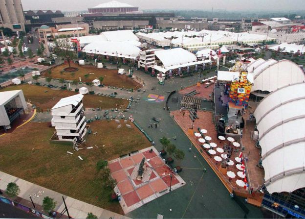 Atlanta was the excited and elated host of the 1996 Summer Olympics when a bomb went off at Centennial Olympic Park on July 27. Two people were killed and 111 were injured by the blast. Eric Rudolph was convicted of placing the 40-pound bomb, which was filled with nails and screws.