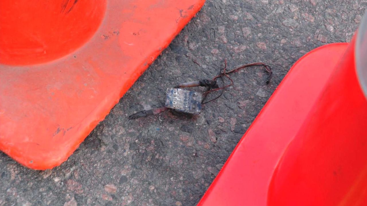 The pieces suggest each of the devices was 6 liters (about 1.6 gallons) in volume, a Boston law enforcement source said.