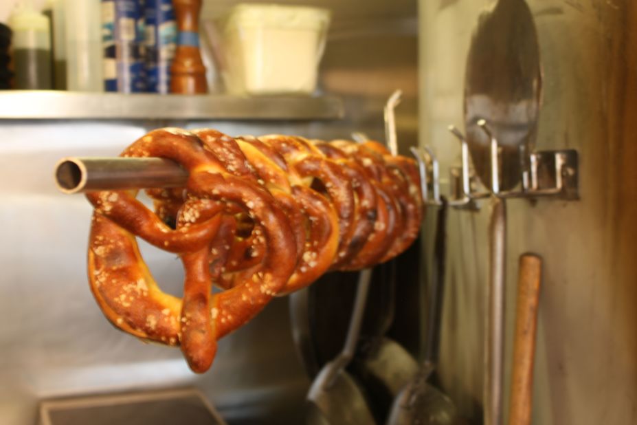 Starting at 10:45 p.m., patrons at OAK at Fourteenth in Boulder, Colorado, can sample fresh-baked pretzels made in a wood-fired oven. They bake only 12 each Thursday, Friday and Saturday, however, so arrive early to be among the lucky ones.