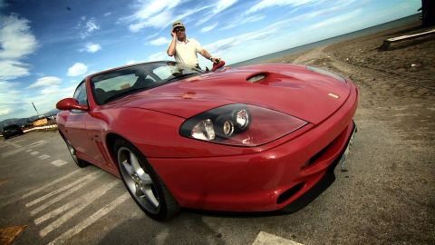 Another love of Jimenez's is his Ferrari -- he might be laid back but the need for speed still gives him a thrill.