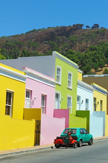 The Cape Malay community of Cape Town, South Africa, began painting their homes to celebrate the end of apartheid.