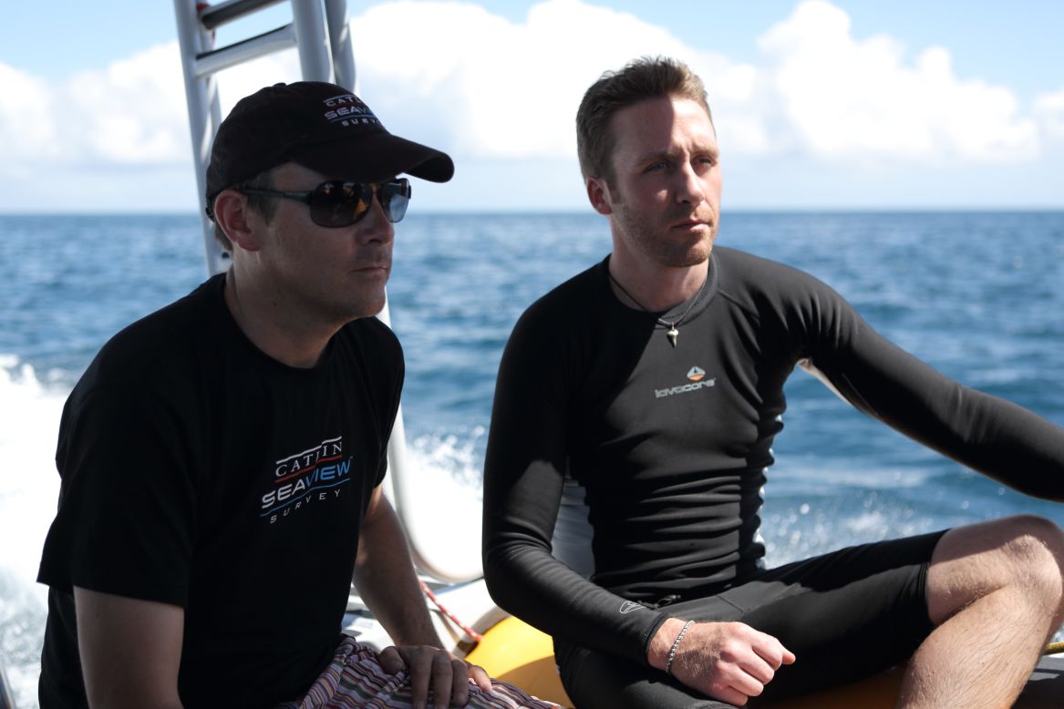 Philippe Cousteau, Jr. during a recent dive in the waters off the Great Barrier Reef.