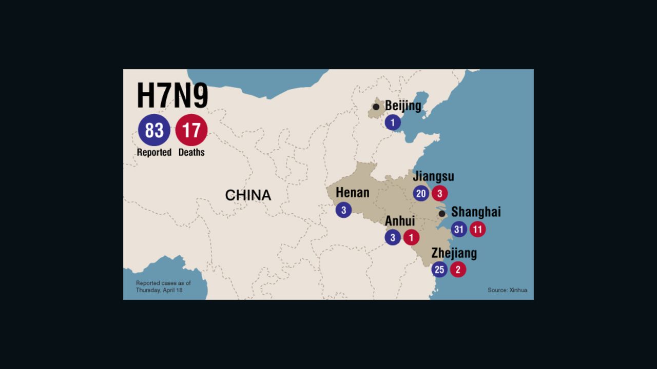 Map: Bird flu spread