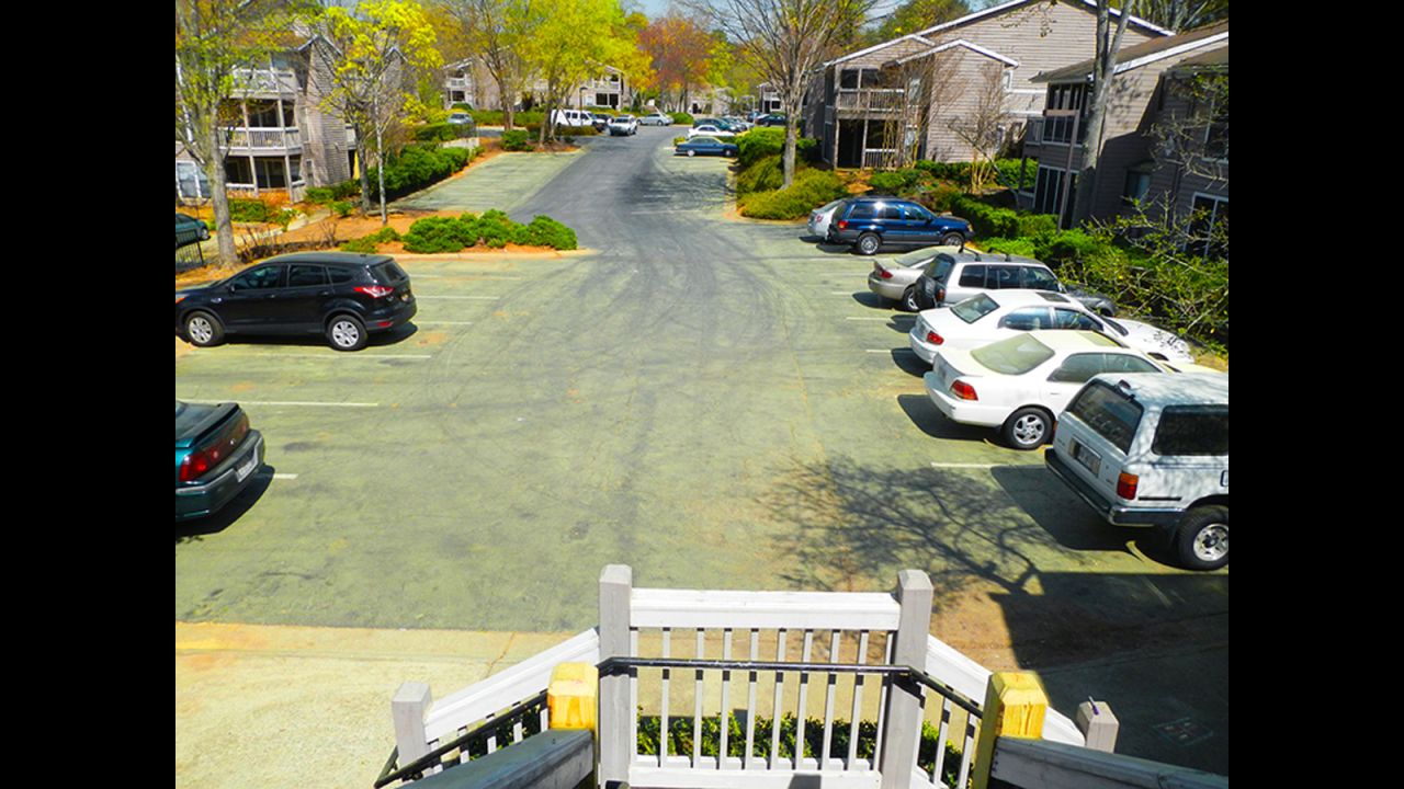 Amber Victoria took this photo outside her apartment in Marietta, Georgia. "Whenever I see the yellow blanket, I know my first spring sinus infection won't be far behind," she says. "I take allergy medication but I feel like it only does so much against the pollen onslaught."