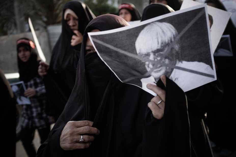There have been protests against Formula One's arrival in Bahrain as the race returned in 2013. Some protesters, pictured here on April 16, wanted F1 chief Bernie Ecclestone to cancel the race.