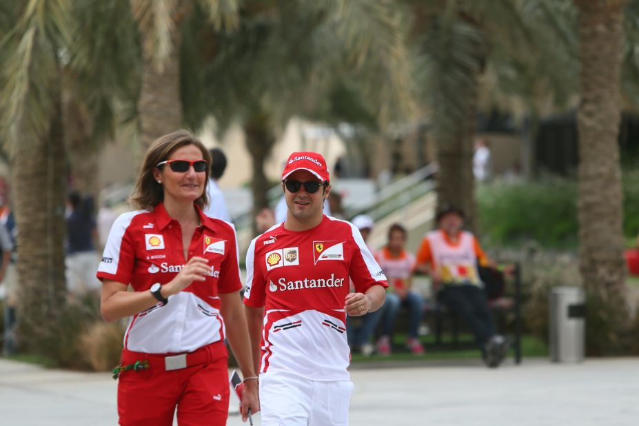 Inside the Formula One paddock, and away from the protests, the teams and drivers got on with business as usual. Ferrari driver Felipe Massa spoke to the press on Thursday as a two-time winner in Bahrain.