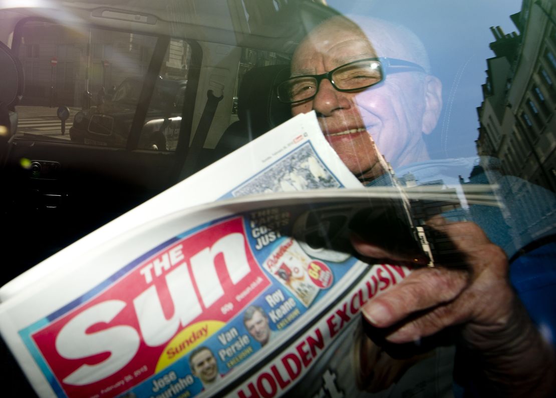The Sun, the best-selling newspaper in the country, is owned by one of the most powerful media moguls in the English-speaking world, Rupert Murdoch.