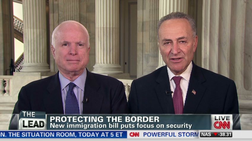 Lead John McCain Chuck Schumer immigration guns_00034406.jpg