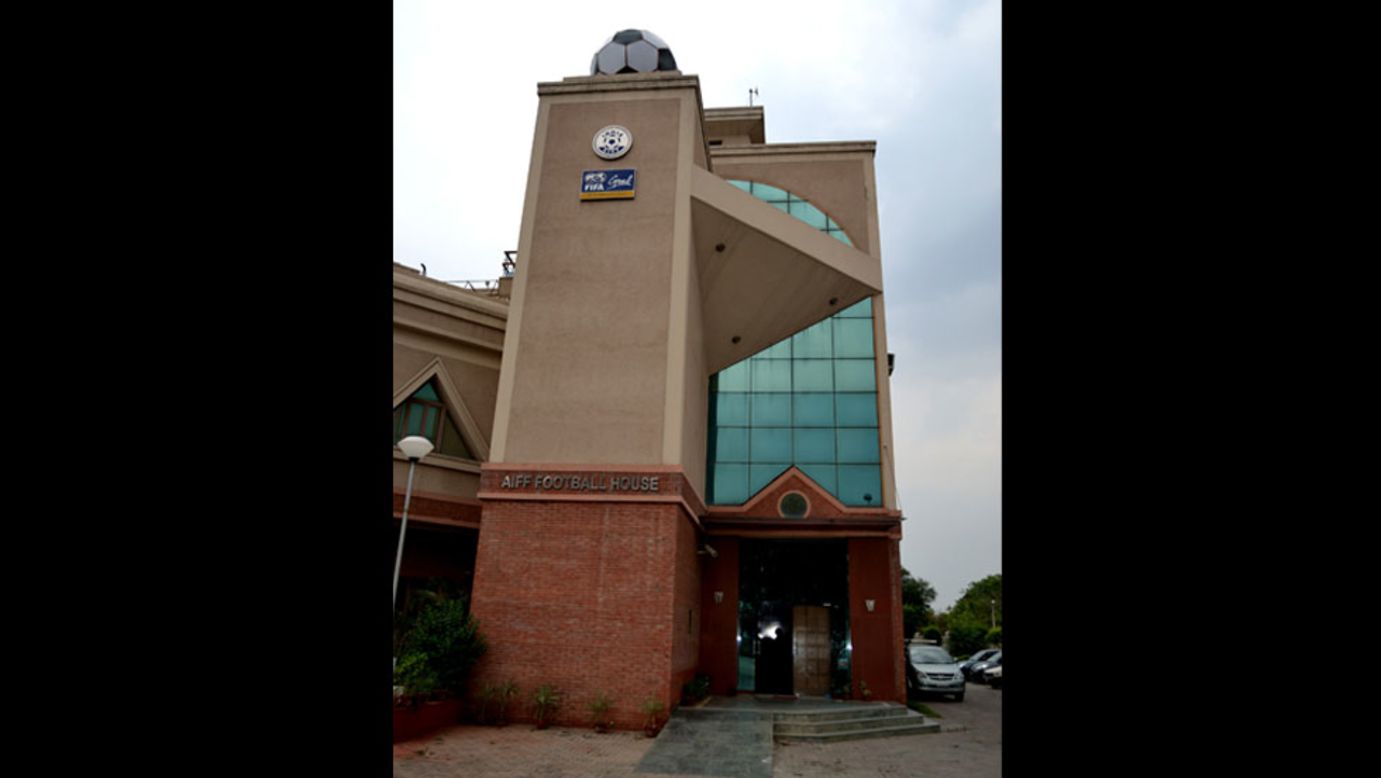 The All India Football Federation -- AIFF -- headquarters in the sub city of Dwarka in southwest Delhi. The federation has governed Indian football for more than 75 years.