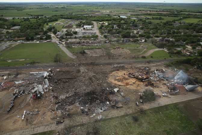 The West Fertilizer Co. lies in ruins.