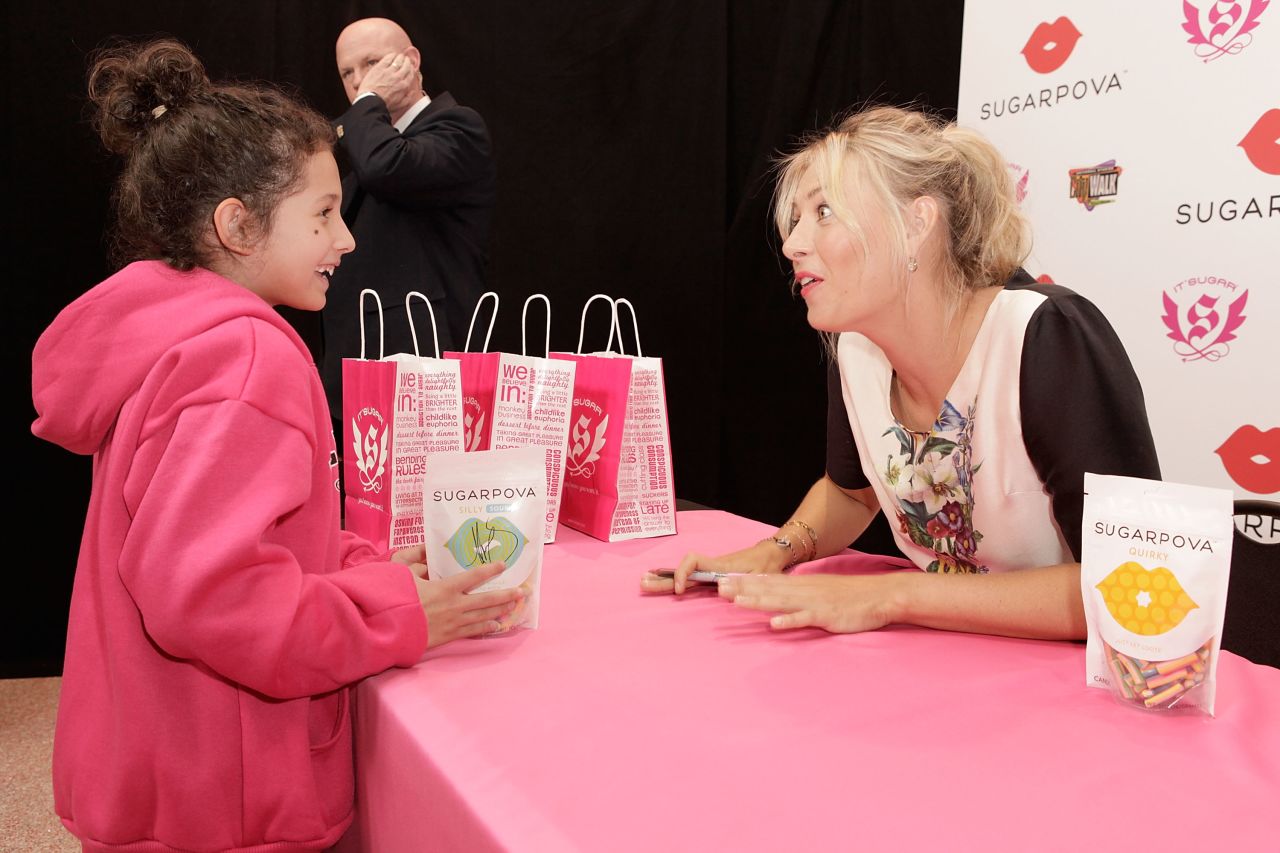 Sharapova's "Sugarpova" candy collection is her first independent venture. "Everyone loves a treat and everyone loves candy. When I was young and I would finish a practice, what would I ask for? I would ask for little lollipops," she told Open Court.