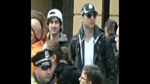 The FBI later identified the suspects as <a href="http://www.cnn.com/2013/04/19/us/gallery/boston-suspect-2/index.html">Dzhokhar Tsarnaev</a>, left, and his brother <a href="http://www.cnn.com/2013/04/19/us/gallery/boxer-suspect-1/index.html">Tamerlan Tsarnaev</a>.