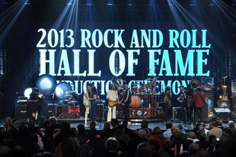 Rush, Randy Newman, Heart, Albert King, Donna Summer and Public Enemy are honored at the Rock and Roll Hall of Fame induction ceremony on Thursday.