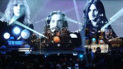 From Ontario, Canada, these three wise men invaded the US and built their cult audience by working hard, defying record executives and playing their special brand of music. Along the way, listeners bought 25 million Rush recordings in the US, according to the RIAA. Rush hinted that their 2015 40th anniversary tour may have been their last major tour.  Left to right: guitarist Alex Lifeson, drummer Neil Peart and singer/bassist Geddy Lee were inducted into the Rock and Roll Hall of Fame in 2013. 