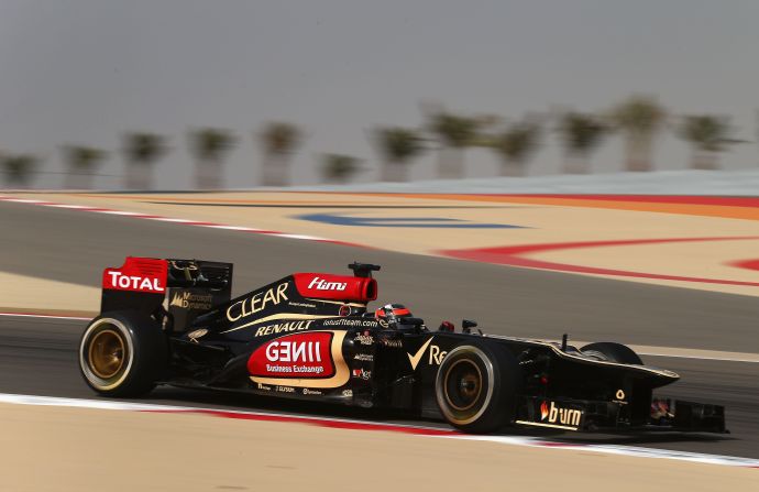 Away from the protests, Lotus driver Kimi Raikkonen was the fastest man on the track during Friday afternoon's practice session.