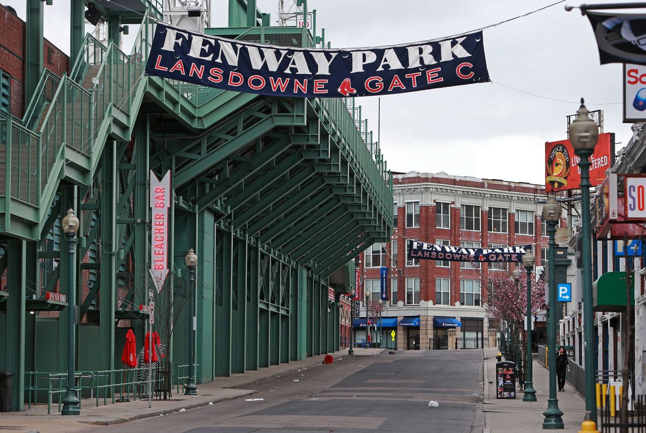 The Boston Red Sox postponed a baseball game because of the manhunt.